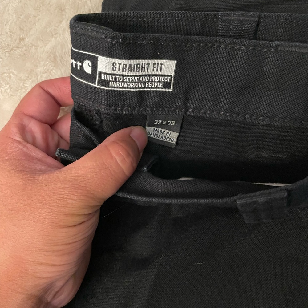 Carhartt Black Straight Fit Pants